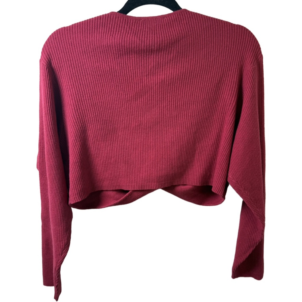 Sam Edelman Raspberry Red Knit Sweater - Picture 2 of 5